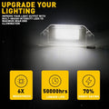 White LED License Plate Light Replacement for Chrysler 300, Sebring (2005–2014)