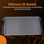 Aluminum Cooling Radiator for Cadillac DeVille (2001–2005) 89018715 CU2491