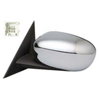 Replacement Chrome Driver Side Power Door Mirror w Heated Glass for Toyota