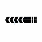 Sport Reflective Safety Arrow Racing Stripe Decal for Honda (2014-2020)