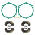 Set of 4 Brake Shoes with Springs Gaskets for John Deere 650 670