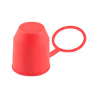 Tow Bar Ball Cover for Caravan Trailer (Soft PVC, Red)
