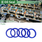 Set of 5 Oil Seal Rotary Shaft Seal 60x72x10mm High Pressure TPU
