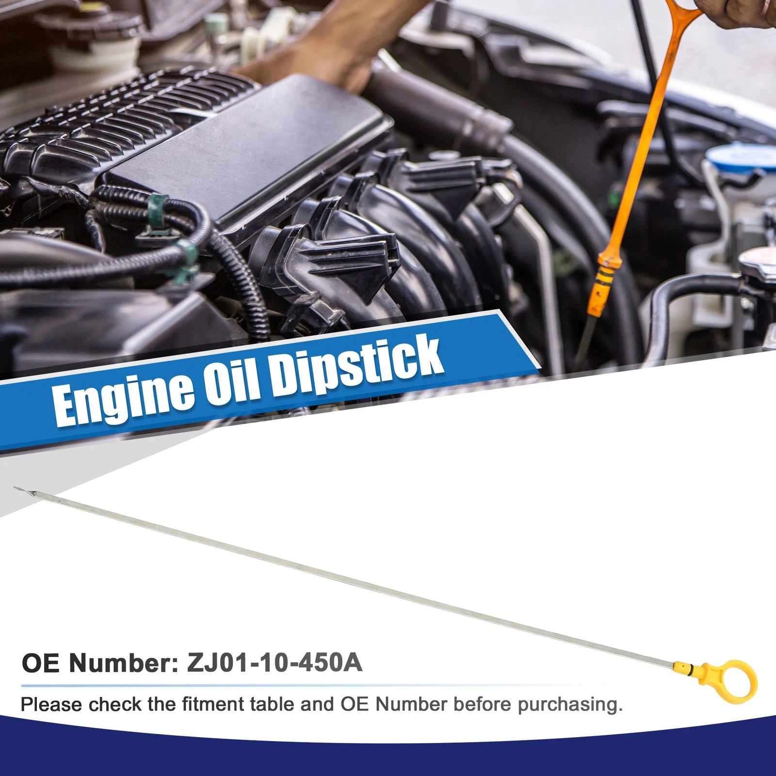 Engine Oil Level Dipstick for Mazda 2 (2011–2014) No.ZJ01-10-450A