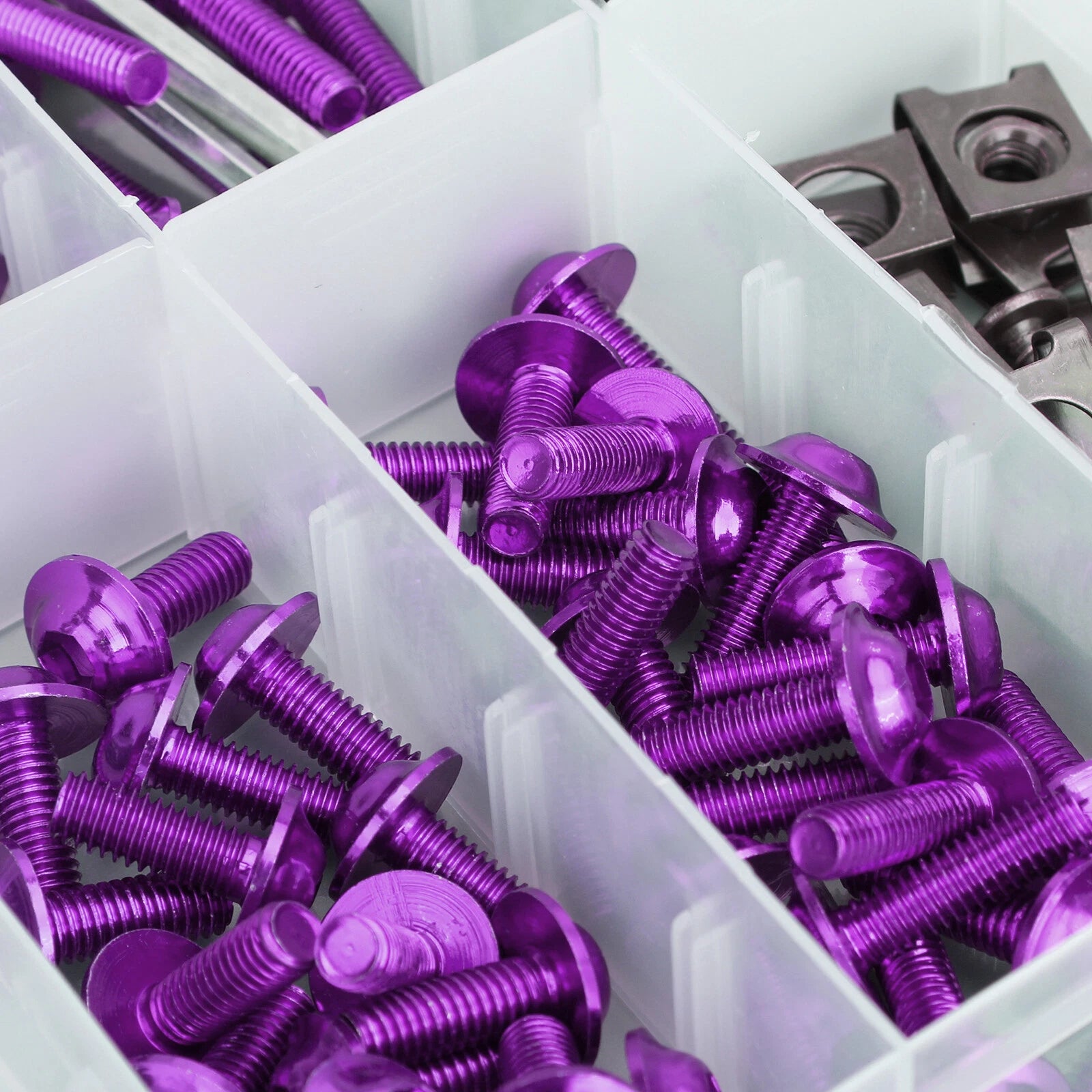 177PCS Fairing Bolts Kit for Motorcycle Sportbike (Universal) - Purple