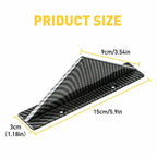 Set of 4 Universal Rear Bumper Diffuser Shark Fin Spoiler Lip Splitter Carbon Fiber