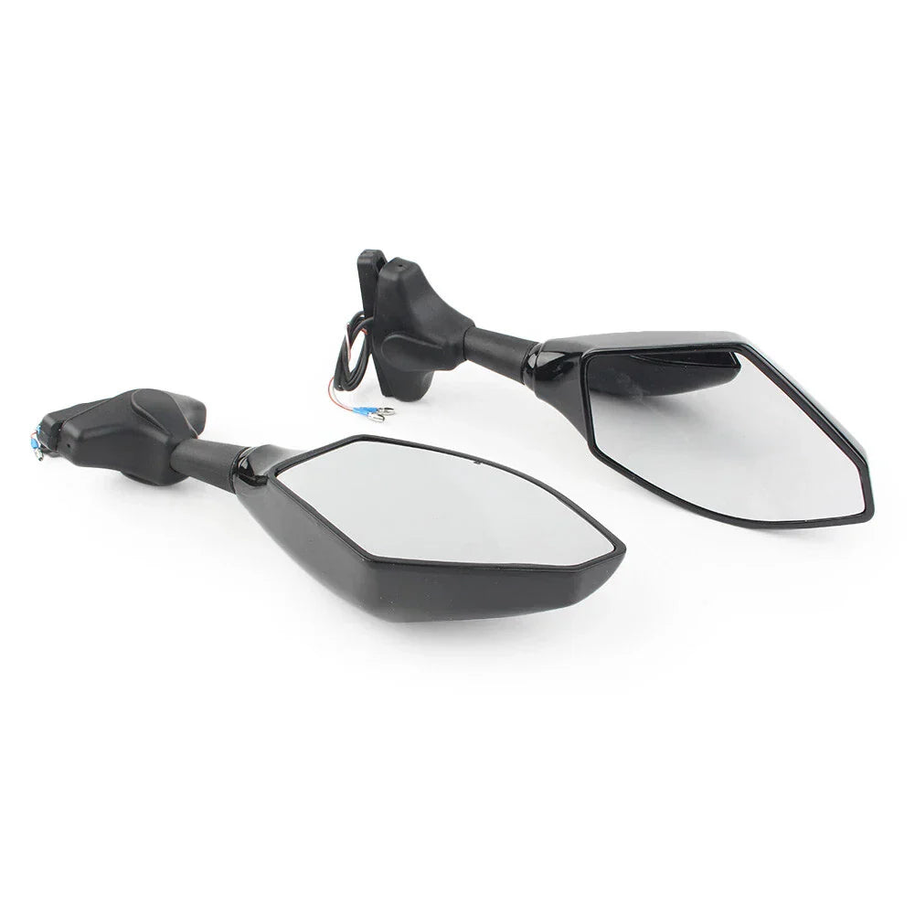 LED Turn Signal Rearview Mirror for Honda Kawasaki Yamaha Suzuki