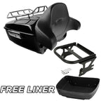 Trunk Backrest Pad Mount Rack for Harley Touring Electra Road Glide (1997–2008)