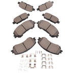Set of 4 Ceramic Disc Brake Pads for Nissan Rogue Sport (2014–2020)