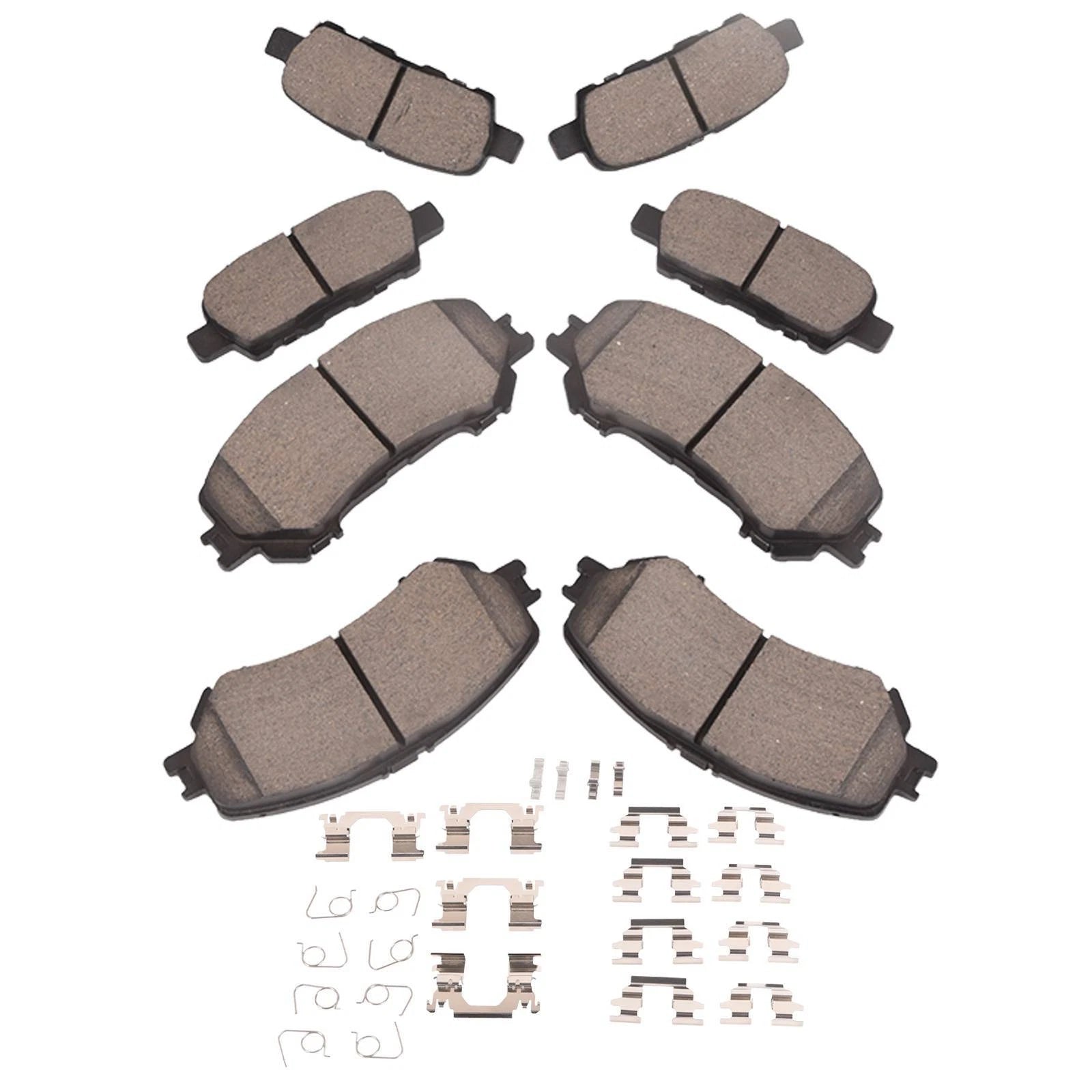 Set of 4 Ceramic Disc Brake Pads for Nissan Rogue Sport (2014–2020)