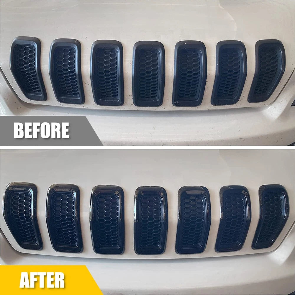 Set of 7 Front Grill Mesh Covers for Jeep Cherokee (2014–2018)