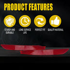 Set of 2 Rear Bumper Reflector Lights for Hyundai Elantra (2014–2016)