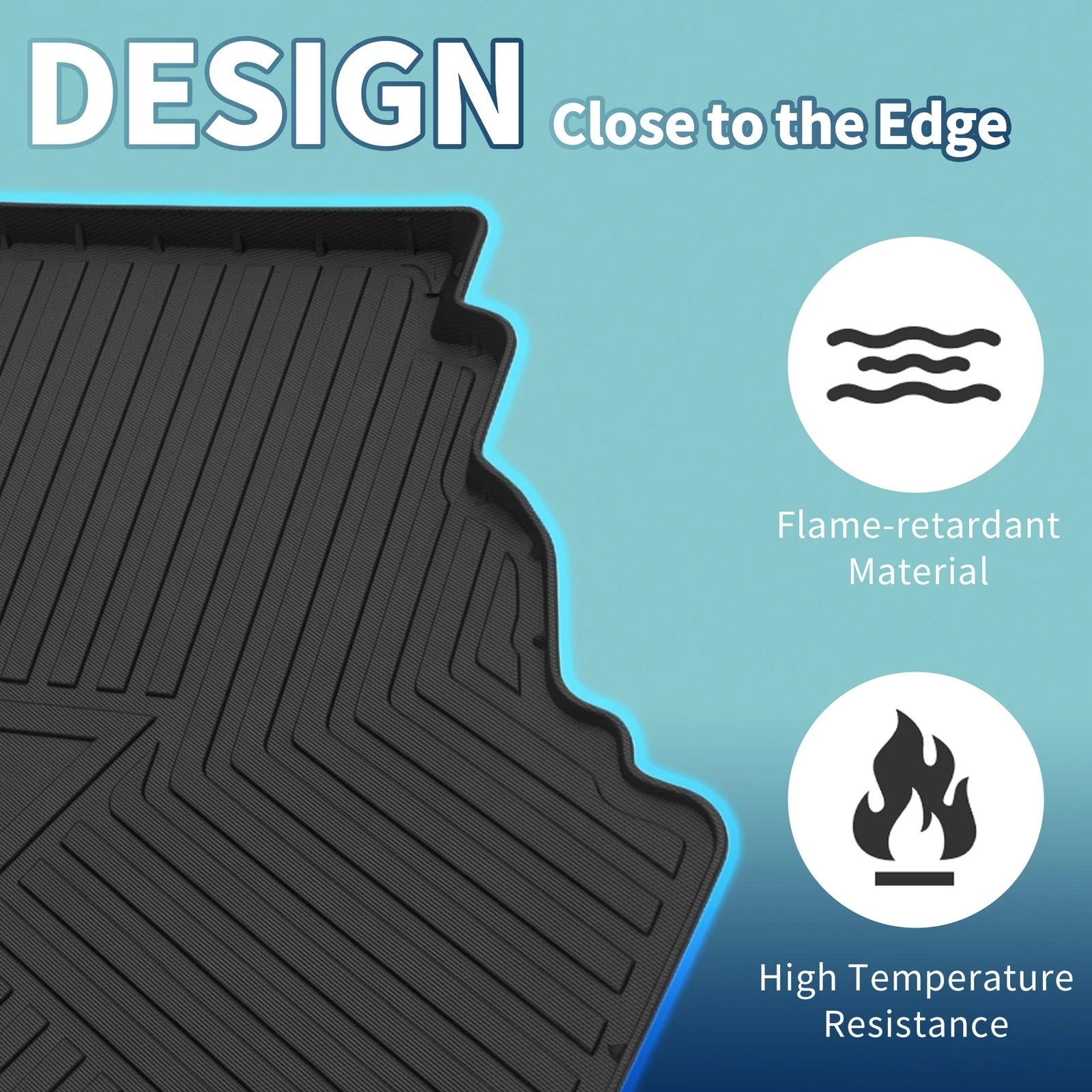 Flat Face Cargo Liner Rear Trunk Mat for Toyota Camry (2006–2011) TPE