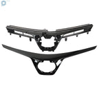 Front Upper Grille for Toyota Corolla SE XSE (2017-2019) Black Plastic