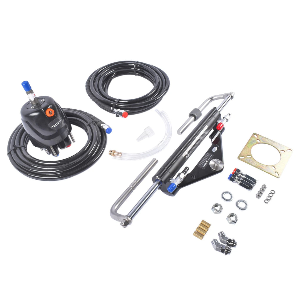 Hydraulic Outboard Steering Kit for Boat Marine System (150HP) w/2x20FT Hose