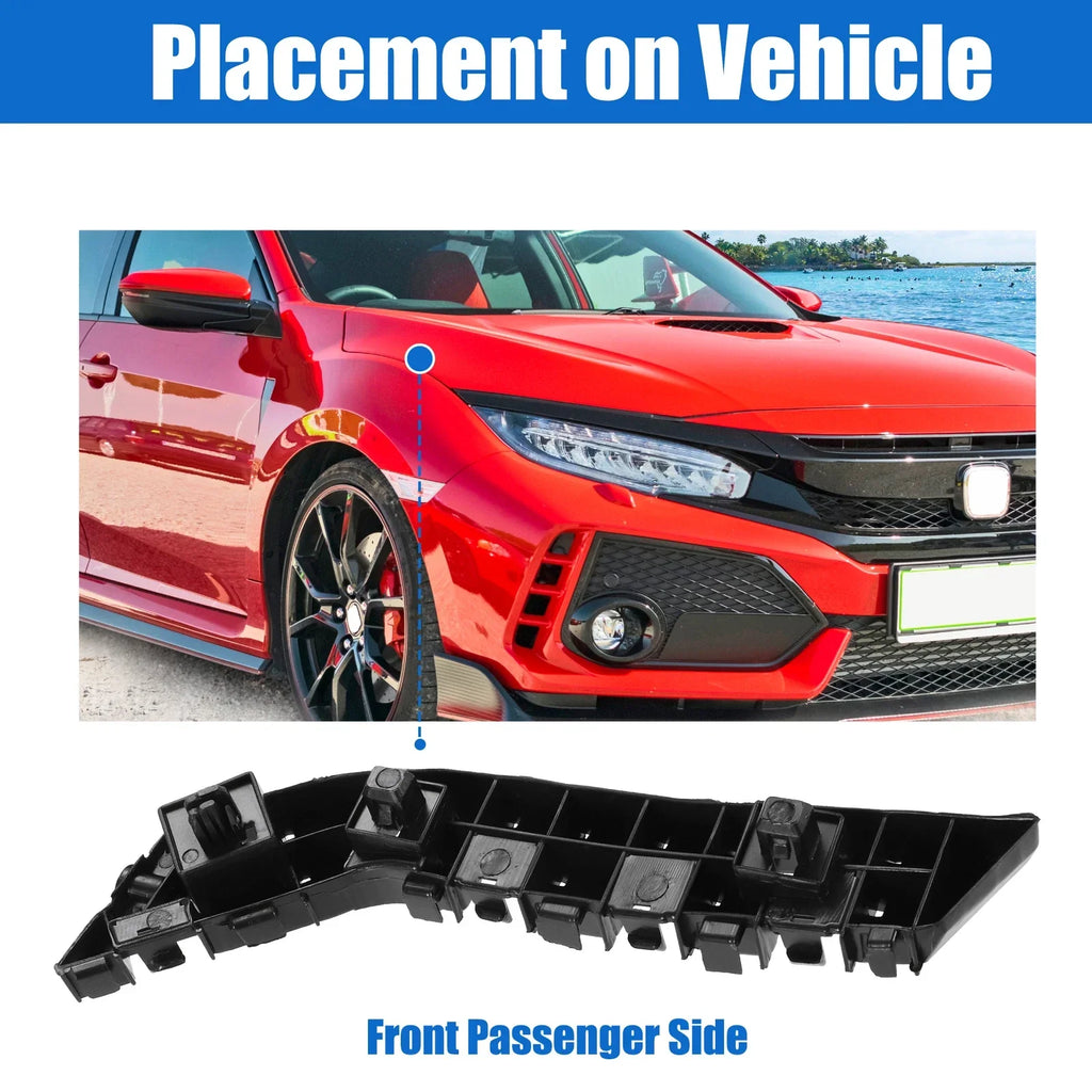 Right Side Front Bumper Mounting Support Bracket for Honda Civic (2016-2020)