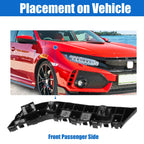 Right Side Front Bumper Mounting Support Bracket for Honda Civic (2016-2020)