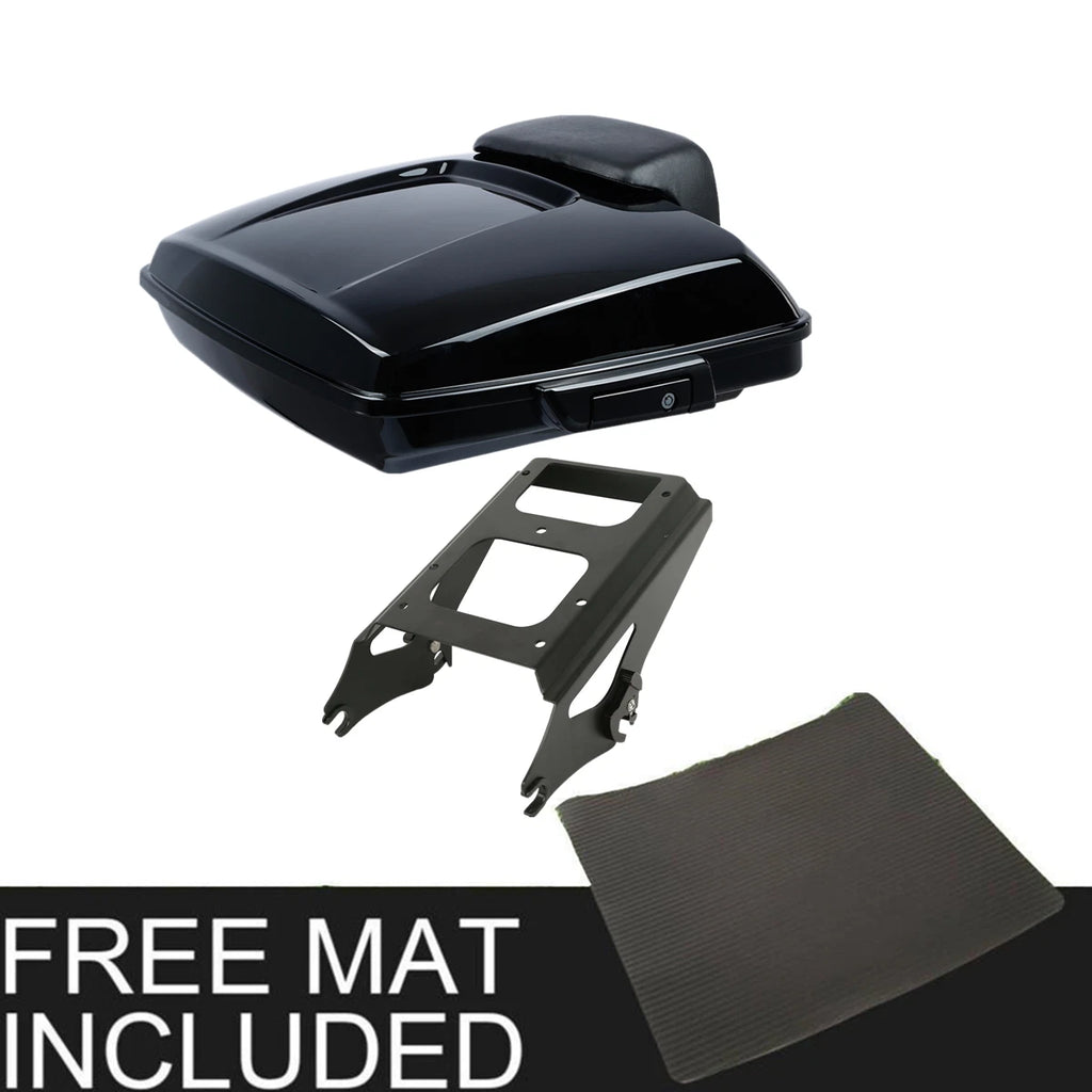 Trunk Backrest Pad Mount Rack for Harley Touring Glide (2009–2013)