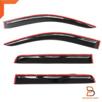Black Wind Deflector Visor Shield for Nissan Navara Ute (2015-2021)