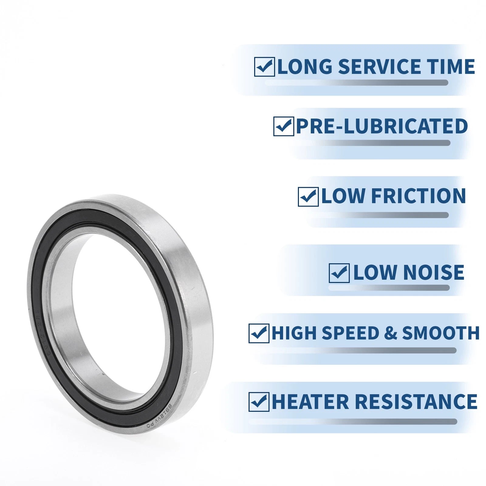 Deep Groove Ball Bearing 6912VV for Scooter Skateboard (60x85x13mm)