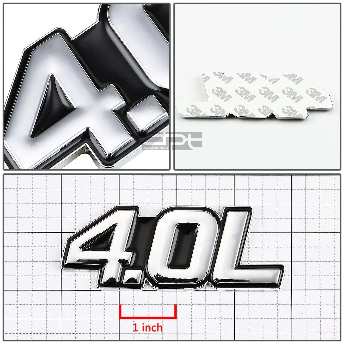 Chrome Bumper Emblem Badge for
