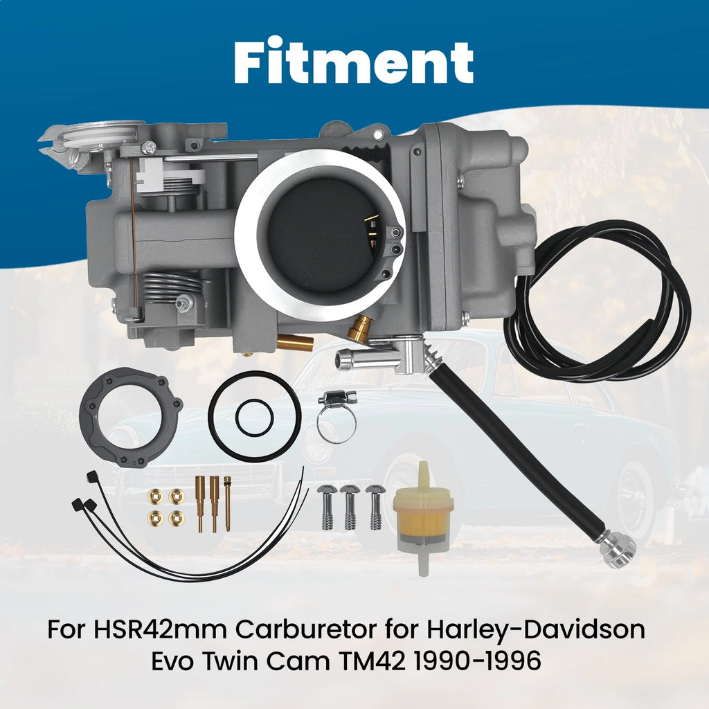 42mm Carburetor TM42-6 for Harley-Davidson Evo Twin Cam (1990–1996) HSR42