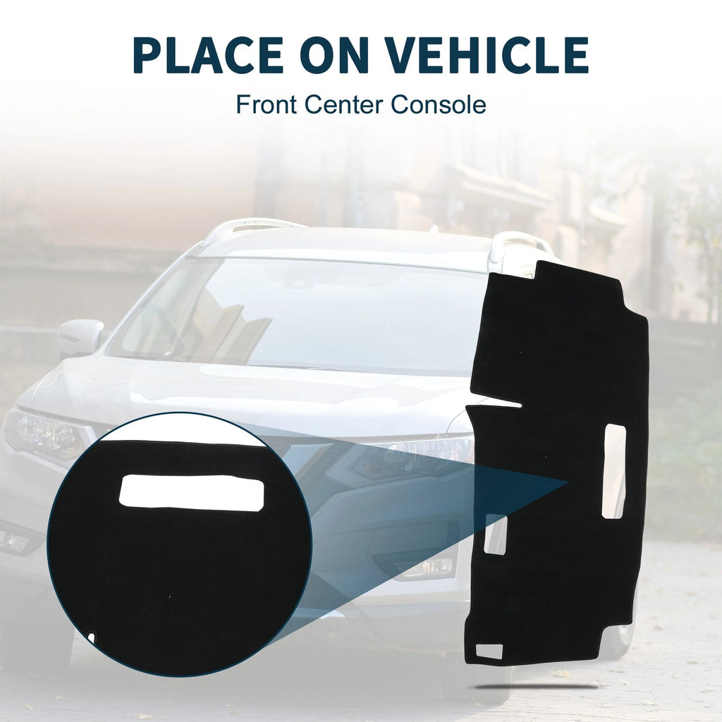 Dashboard Cover Mat for Nissan Serena C28 (2015–2024) with Sticker, Black