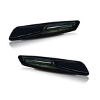 Set of 2 Smoked Amber LED Front Side Marker Lights for BMW 128i 328i 335i 525i 530i