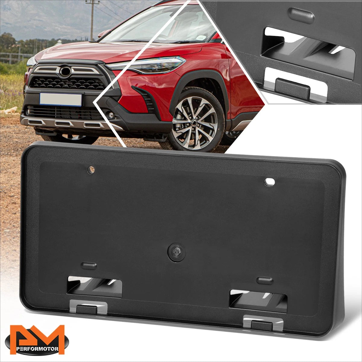 Front License Plate Mounting Bracket for Toyota Corolla Cross (2022–2023)
