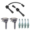 Set of 2 Ignition Coil Wires & 4 NGK Spark Plugs for Sportage