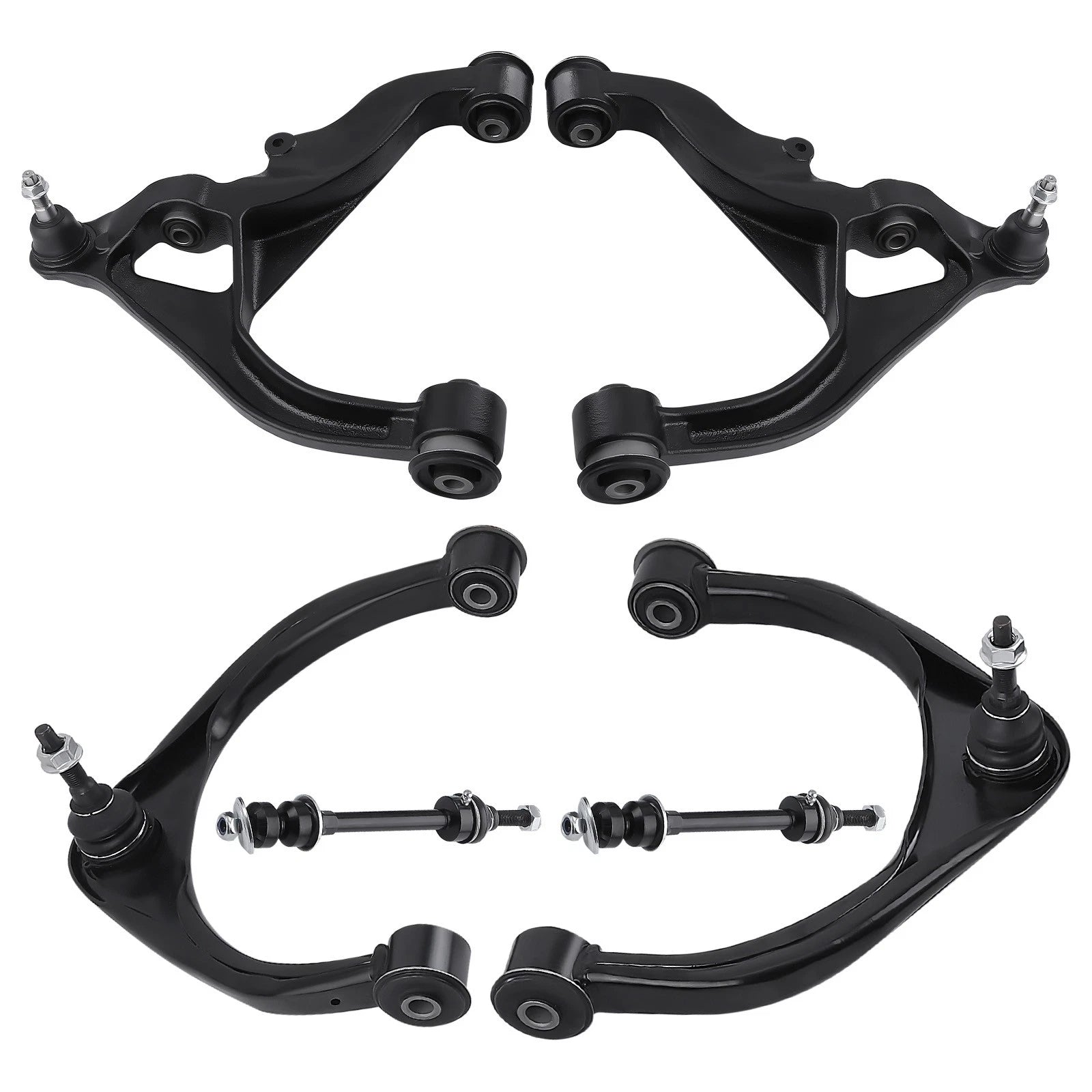 Front Upper Lower Control Arm w/Ball Joint Assembly for Dodge Ram 1500 (2009–2018)