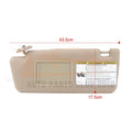 Left Driver Side Sun Visor for Toyota Tacoma (2005–2009) Tan Beige W/Mirror