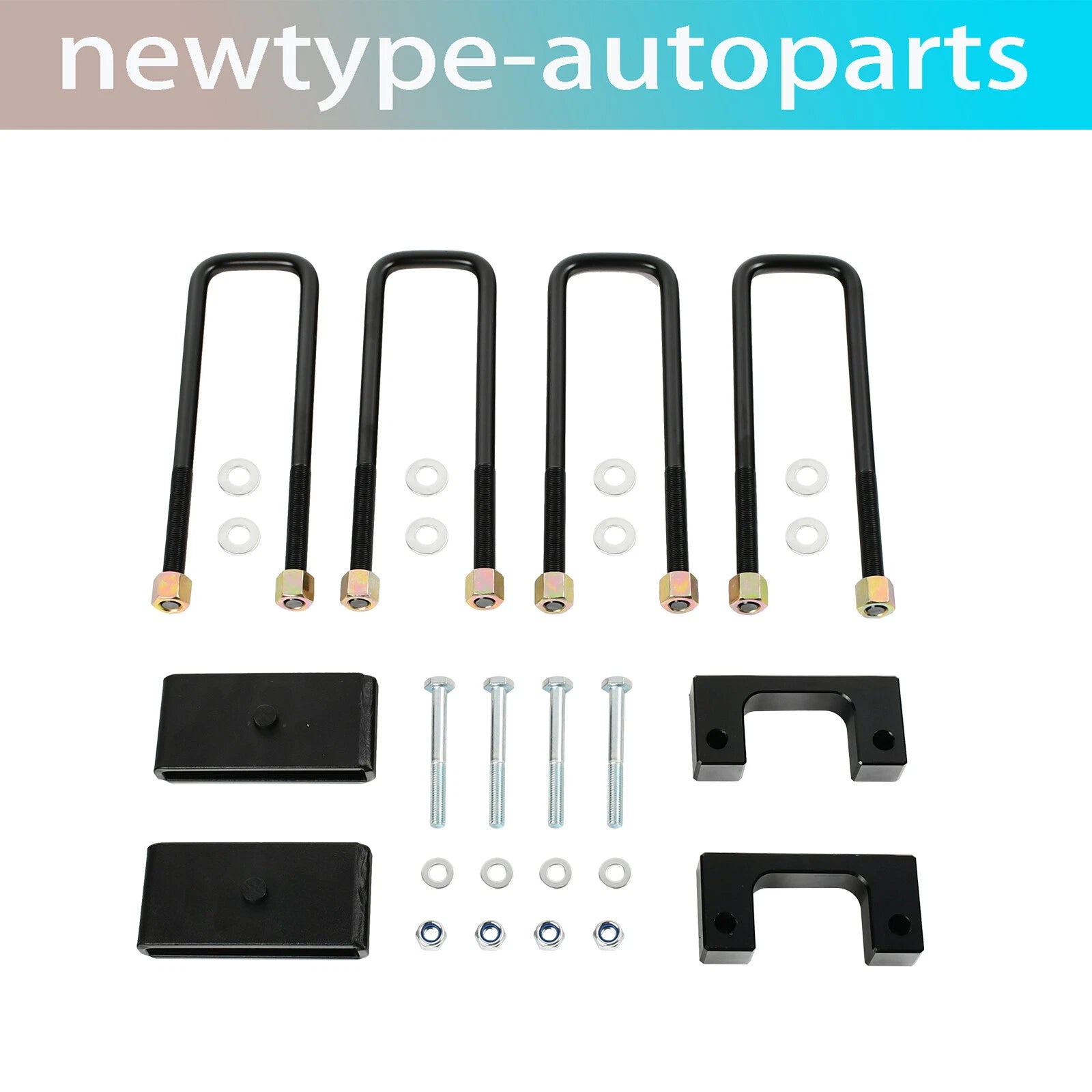 2" Front & 1" Rear Leveling Lift Kit for Chevy Silverado Sierra (2007–2019)