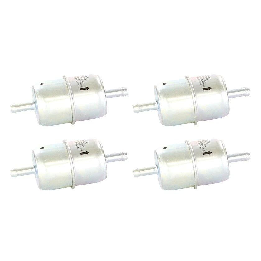 Set of 4 Fuel Filters for Jeep J-100 CJ5 CJ6, Subaru DL GL, Triumph TR2 TR7