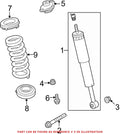 Rear Shock Strut Mount for Chrysler 300, Challenger, Charger (2011–2023)