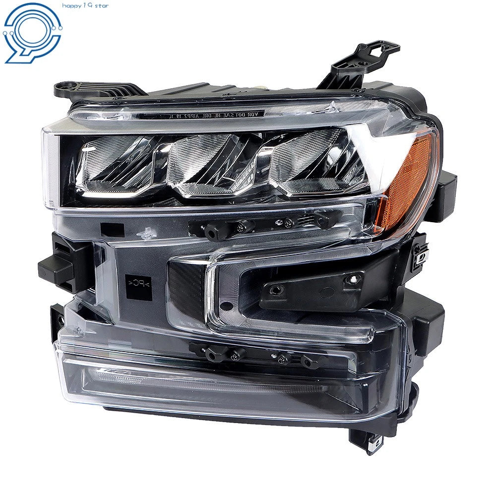 LED Headlight for Silverado 1500 (2019-2020) Black Housing Clear Driver Side