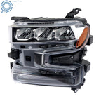 LED Headlight for Silverado 1500 (2019-2020) Black Housing Clear Driver Side