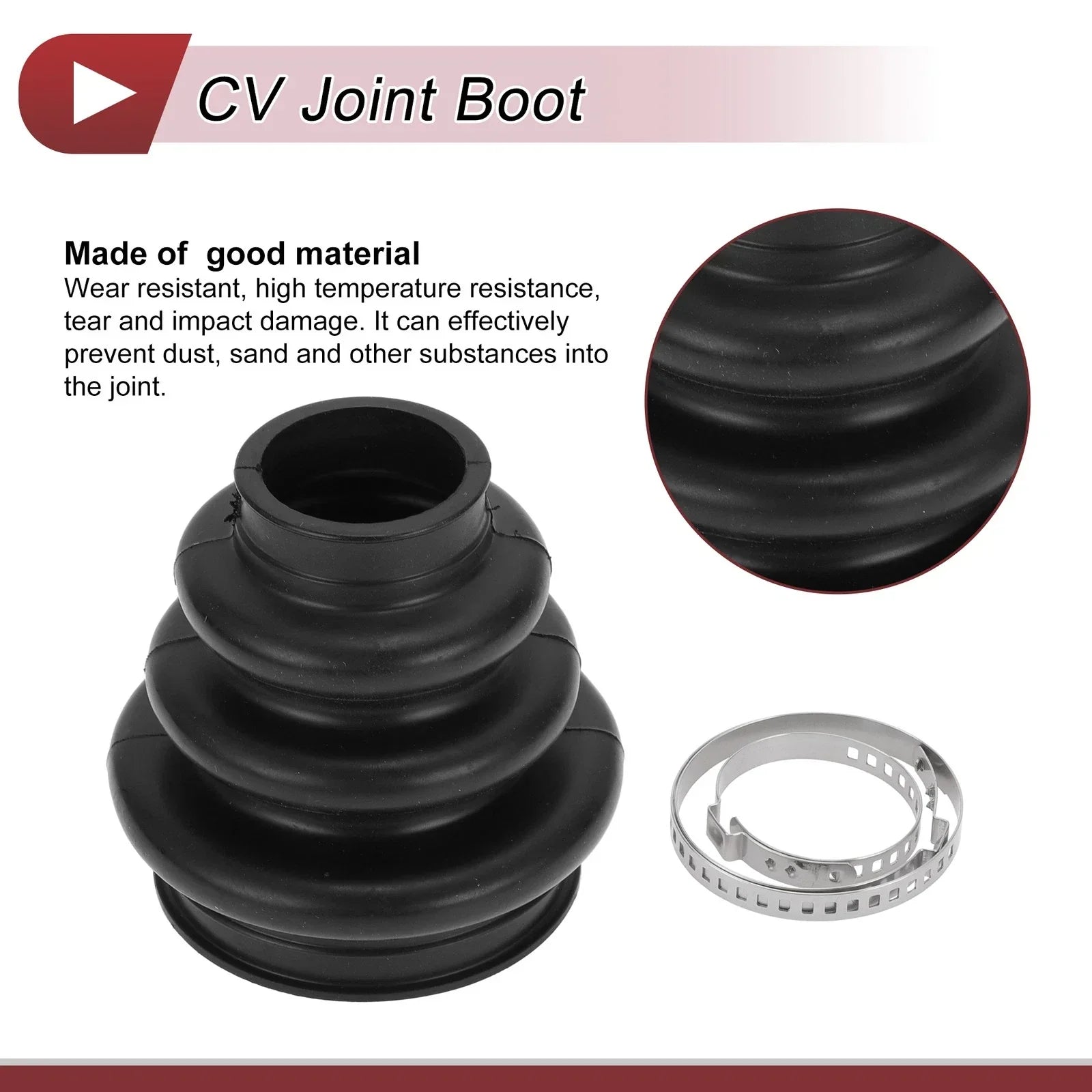 Outer CV Joint Boot Kit with Clamps for BMW 525i (2006-2007)