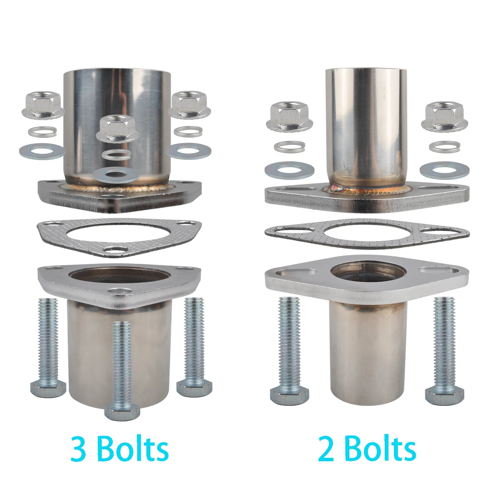 Exhaust Spring Bolt Flange Repair Pipe Kit for (1.75''-2.5'' ID)