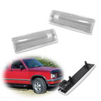 2X Clear Lens Side Corner Marker Lights for Chevy S10 GMC Jimmy S15