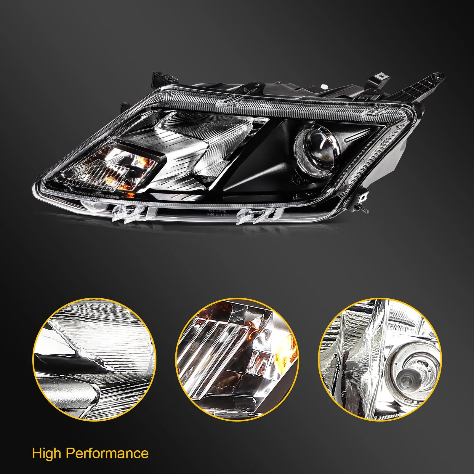 Left Driver Side Headlight Assembly for Ford Fusion (2010–2012)