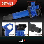 Set of 4 Blue Ignition Coils for Toyota Corolla (1999–2008)