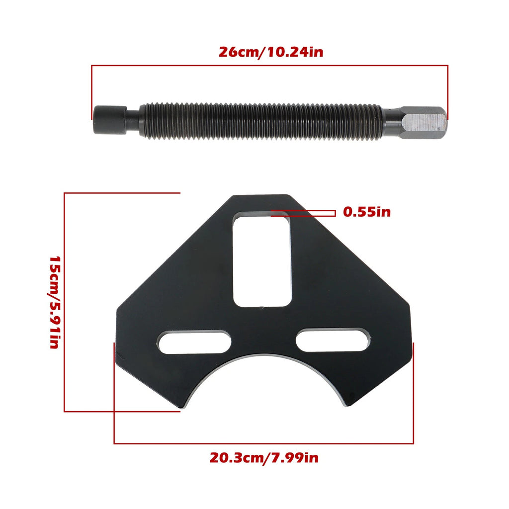Front Wheel Bearing Extractor Tool Kit for 5-6-8 Lug Vehicles