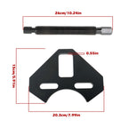 Front Wheel Bearing Extractor Tool Kit for 5-6-8 Lug Vehicles