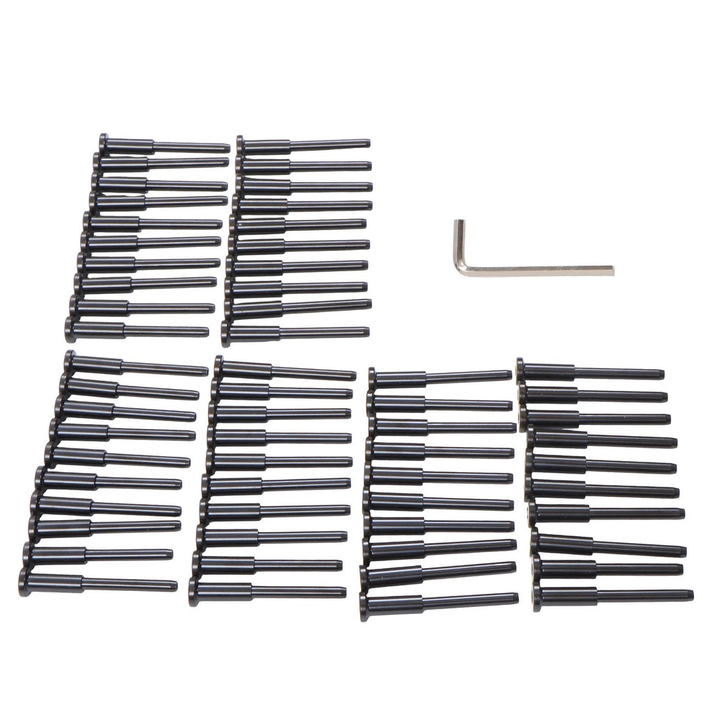 Invisible Receiver & Swage Stud Kit for Cable Rail (T316 Stainless Steel, 60 Pcs)