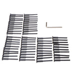 Invisible Receiver & Swage Stud Kit for Cable Rail (T316 Stainless Steel, 60 Pcs)