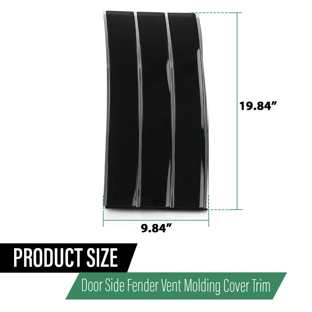 Fender Vents Molding Trim for Range Rover Vogue L405 (2013–2022) Black