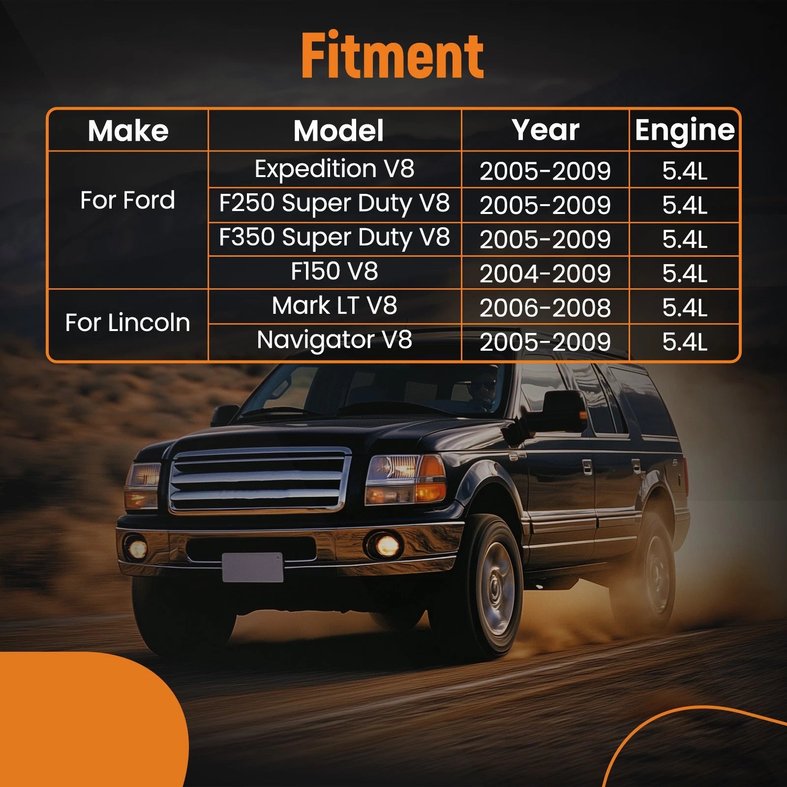 Exhaust Manifold Kit RH for Ford F250 F350 Super Duty (2005–2008)