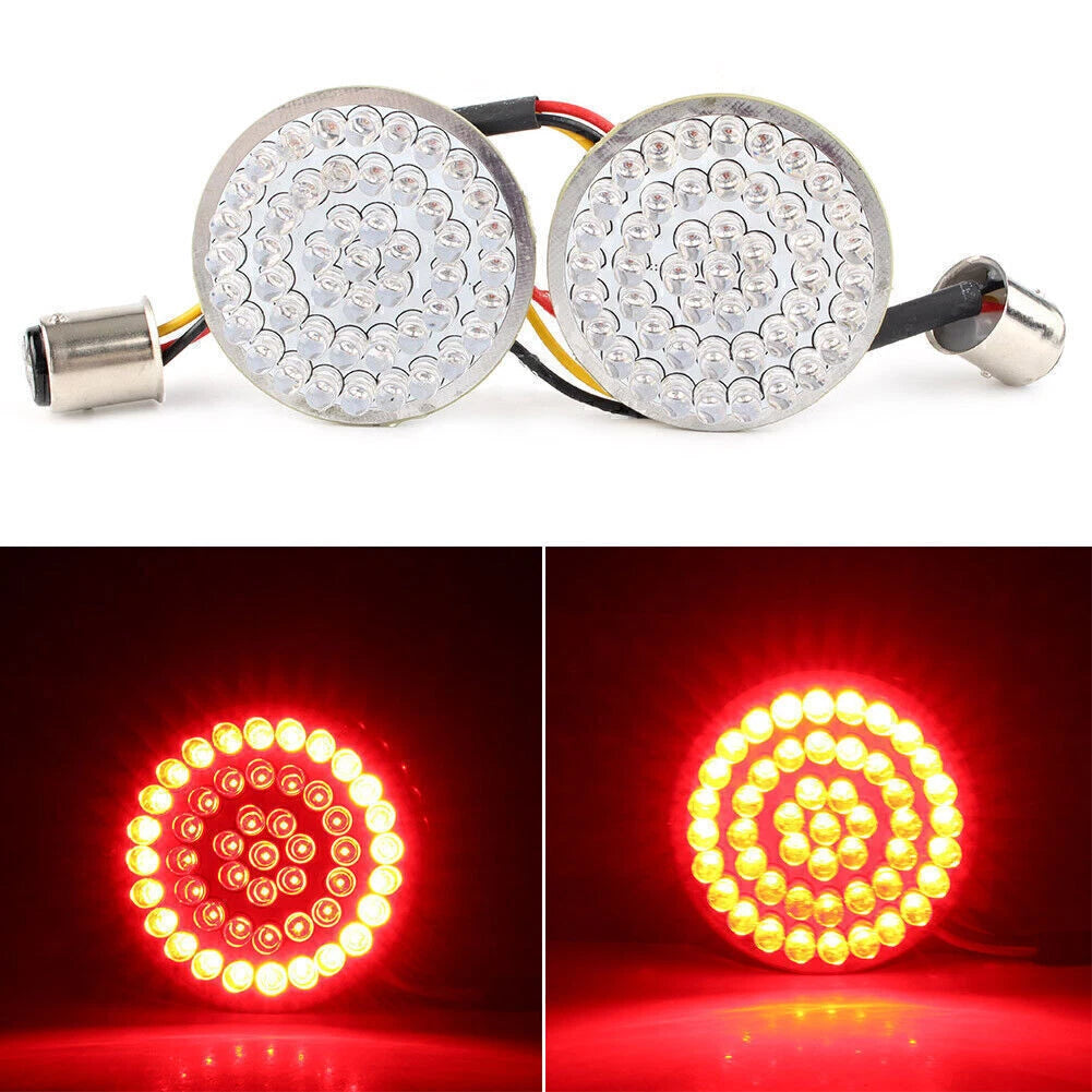 2X Rear 1157 LED Turn Signal w/Running Light Insert for Harley Touring