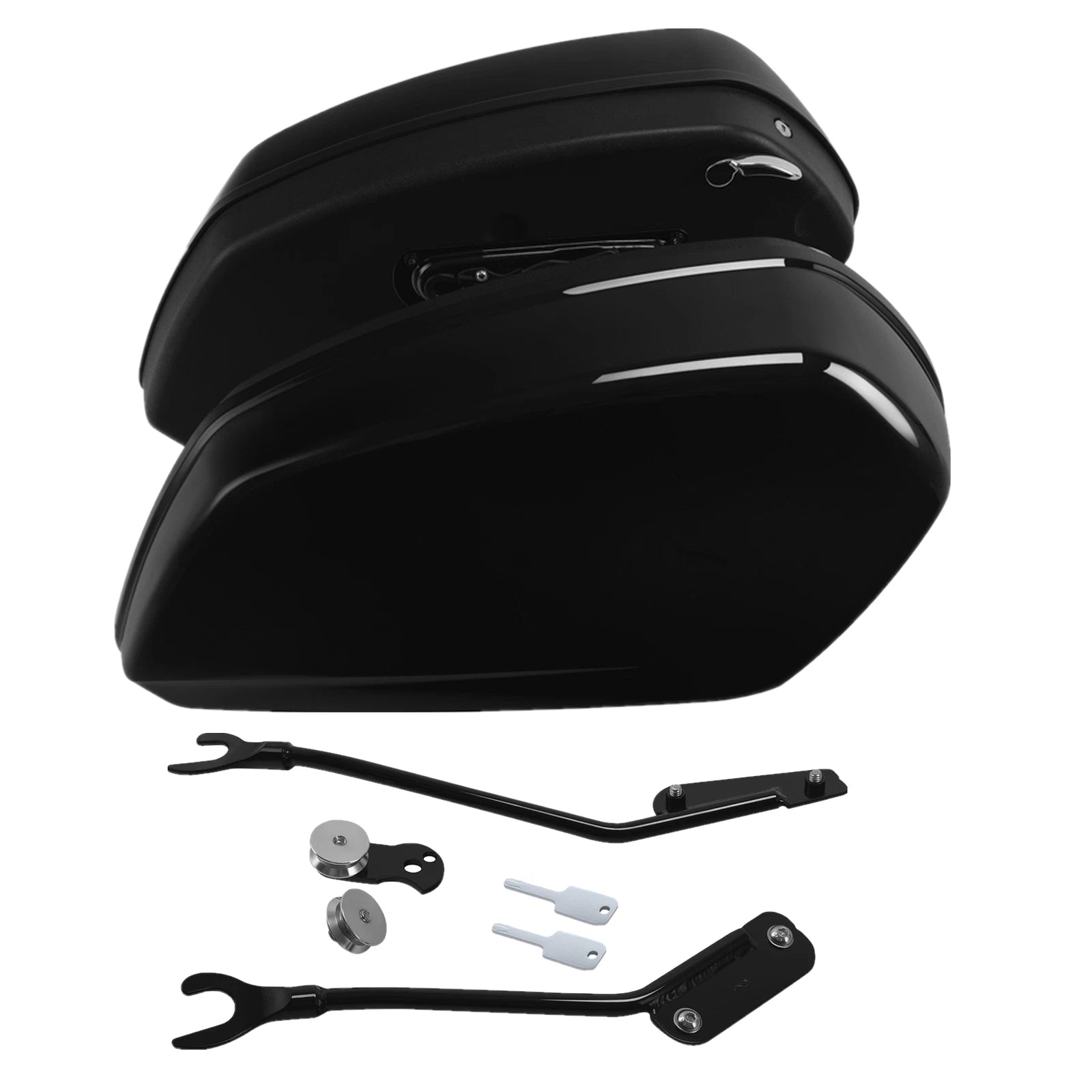 Gloss Black Saddlebags LED Brake Turn Light for Harley Low Rider ST (2022–2024)